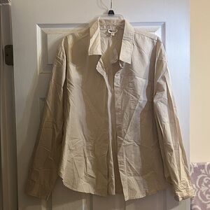 PacSun Cream Button Down Shirt